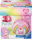 Ravensburger – care bears: love-a-lot bear – 3d puzzle-ball – 55 stukjes