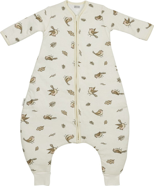 Meyco baby robin baby winter slaapoverall jumper met vaste mouw - multicolour - 80cm - 2.5 tog