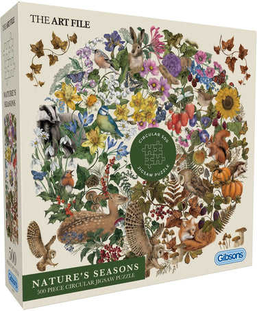 Gibsons - de natuur haar seizoenen ( nature's seasons ) - the art file - 500xl stukjes - 49×49cm - legpuzzel voor volwassenen