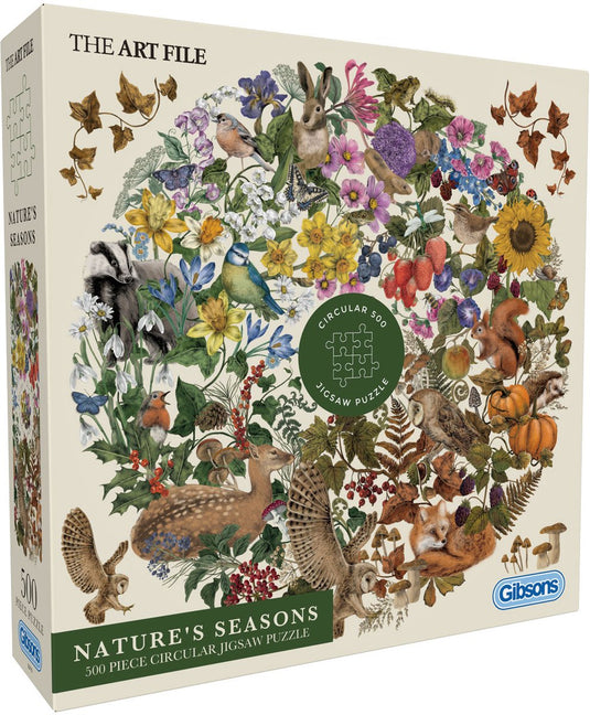Gibsons - de natuur haar seizoenen ( nature's seasons ) - the art file - 500xl stukjes - 49×49cm - legpuzzel voor volwassenen