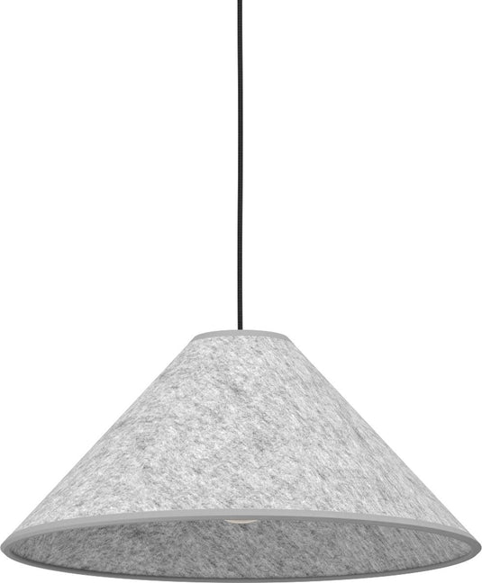 Eglo alsager hanglamp - e27 - ø 41 cm - zwart|grijs - vilt|staal