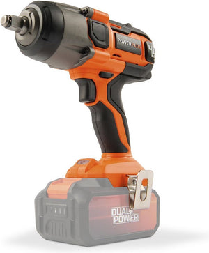 Powerplus dual power accu slagmoersleutel powdp20400 - moersleutel van 1 2 en 40 v, 3300 tpm en 350 nm - zonder batterij of lader