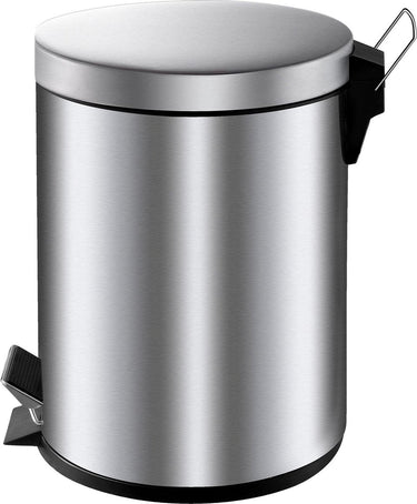 Pedaalemmer 28x20cm 5l mat zilver
