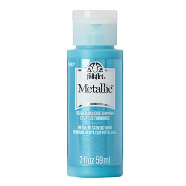 Folkart • metallic acrylic paint turquoise shimmer 59ml