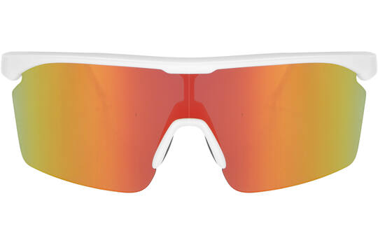 Afbeelding laden in galerijviewer, Trivio - fietsbril noa wit revo rood met extra transparante lens
