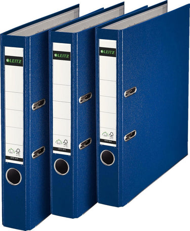 Leitz 1015 - 180° ordner kunststof - 52 mm - 3 stuks - a4 - blauw