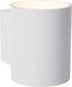 Lucide xera - wandlamp - ø 8 cm - 1xg9 - wit