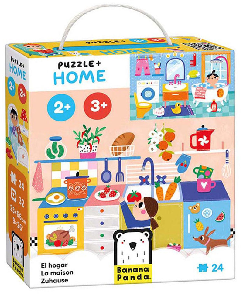 Load image into Gallery viewer, Banana panda puzzel thuis educatief speelgoed 24 stukjes karton.
