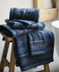 Pip studio handdoek jasmin jacquard dark blue 55x100