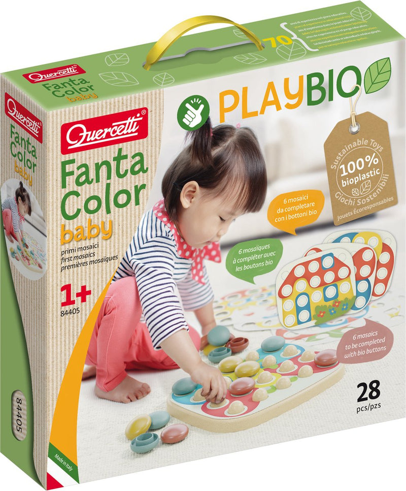Load image into Gallery viewer, Quercetti playbio fantacolor baby, 28dlg
