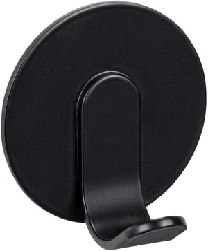 Wenko turbo-loc wandhaak bivio mat zwart aluminium - handdoekhaakje zwart - handdoekhouder - wandhaak zwart - plakhaak - zelfklevend - zonder boren