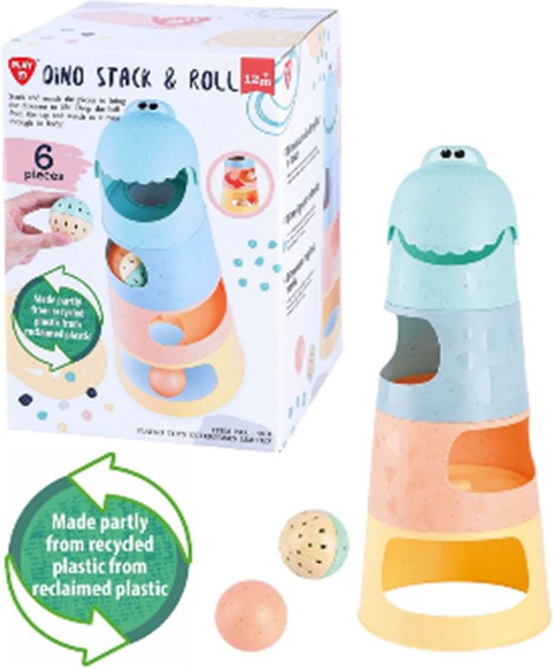 Load image into Gallery viewer, Playgo dino stapeltoren met ballen - 6dlg.
