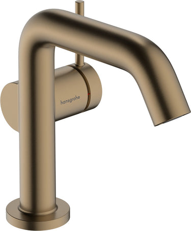 Hansgrohe tecturis s - wastafelkraan - ééngreeps bediening - coolstart energiebesparend - met trekwaste - 110mm maat - brushed bronze