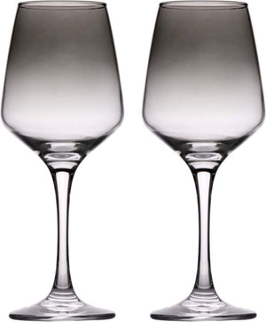 Alpina wijnglazen set 4 stuks - smoked wijnglas - 360ml per glas - geschikt voor rode en witte wijn