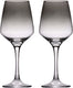 Alpina wijnglazen set 4 stuks - smoked wijnglas - 360ml per glas - geschikt voor rode en witte wijn