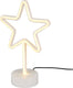 Rl live your light reality star - tafellamp - wit - incl. 1x smd 1,5 w - usb-aansluiting - niet dimbaar - geschikt voor accuvoeding