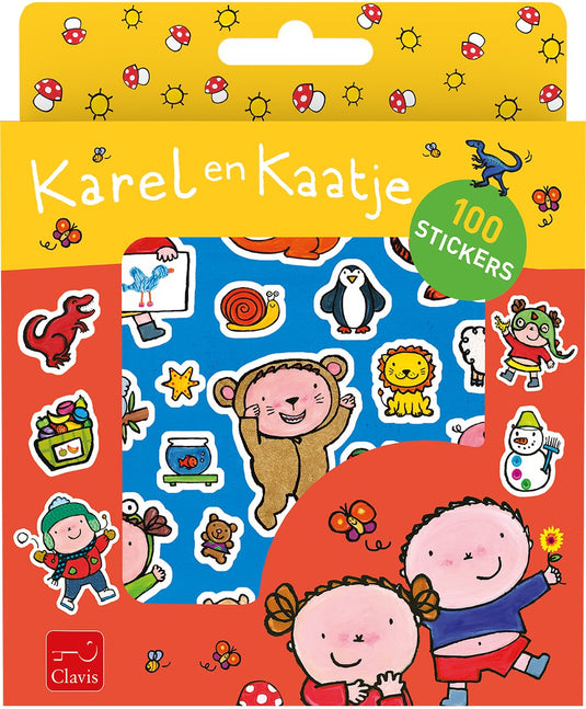 Clavis karel en kaatje stickerset. 3+