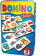 Schmidt ® - domino junior - kinderspel - legspel met afbeeldingen en stippen - vanaf 3 jaar - 2-6 spelers - reisspel