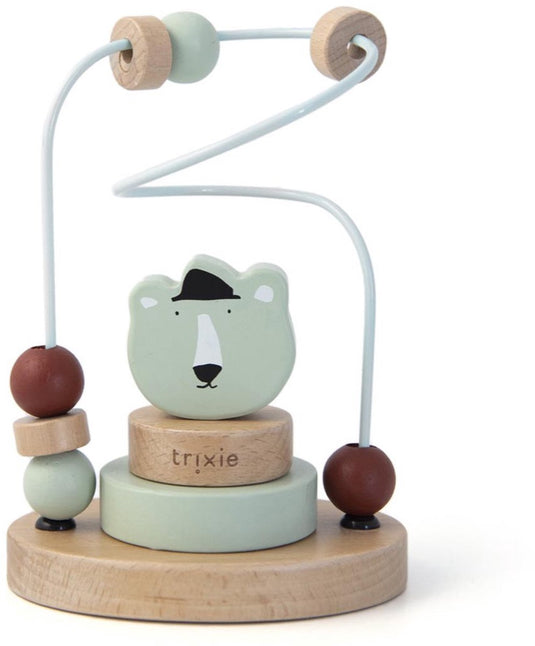 Trixie houten kralenframe - mr. polar bear - houten bead maze - educatief speelgoed - voor jongens meisjes