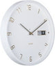 Karlsson wandklok data flip - wit - ø30cm - wandklok modern