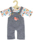 Heless poppentuinbroek met t-shirt walvis, 28-35 cm