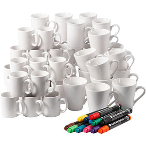 Creativ company https: www.cchobby.nl groepsset-mokken-beschilderen-h-7-10-cm-wit-1-set