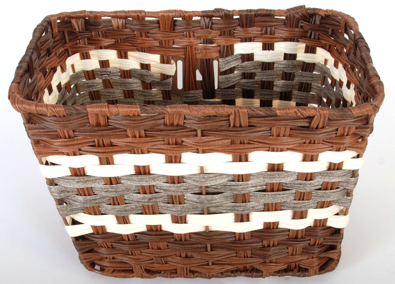 Load image into Gallery viewer, Volare gevlochten rieten fietsmand - groot
