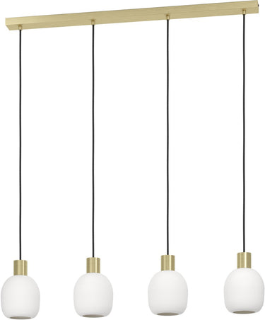 Eglo manzanares hanglamp - e27 - 97 cm - wit|goud