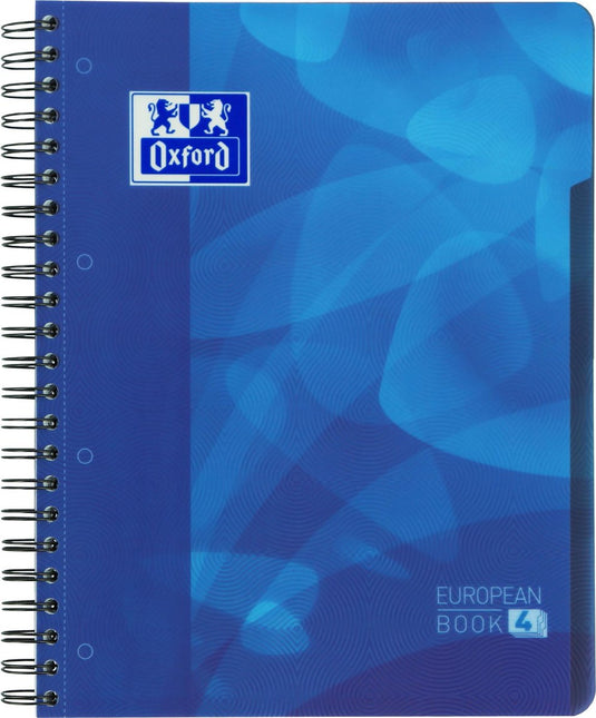 Oxford school projectbook - a4+ - lijn - 4 gaats - 240 pagina's - blauw