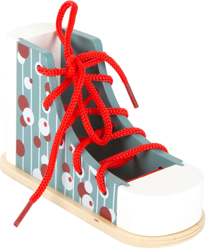 Load image into Gallery viewer, Small foot - houten rijgschoen met veter
