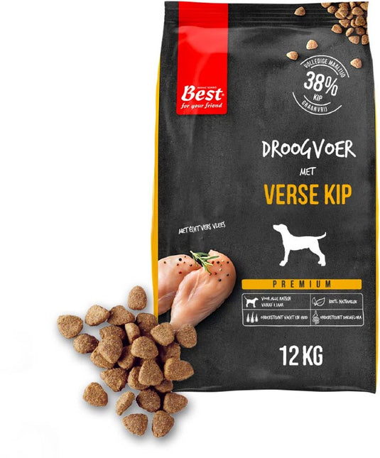 Rosewood best for your friend by - hondenbrokken - verse kip - tarwevrij - 1 zak à 12 kg