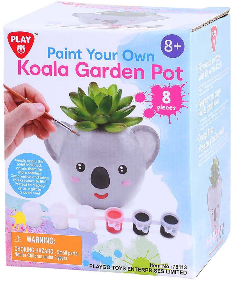 Load image into Gallery viewer, Playgo creatieve schilderset koala bloempotje voor kinderen.
