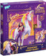 Totum unicorn academy diamond painting geheim dagboek met slot versieren met 250+ diamantjes - speelgoed cadeau tip secret diary