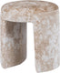 Woood charlie kruk gestoffeerd - geweven stof - beige - 47x45x45