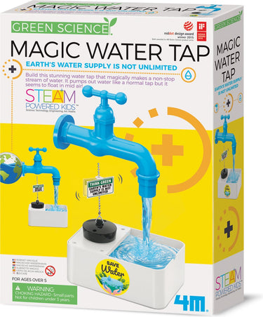 4m wetenschap en spel - bouw een magische waterkraan - bouwpakket - kidzlabs - green science - 5 jaar