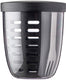 Mepal - ellipse fruit veggie pot - 600 ml - incl. vorkje - nordic black