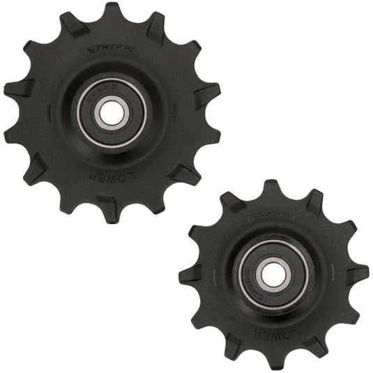Trivio - derailleurwieltjes 12 14t chromo lagers