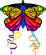 Kites ready 2 fly - pop-up mini nylon vlieger vlinder