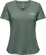 Only play - save life vn ss reg tee - training t-shirt korte mouw dames - groen