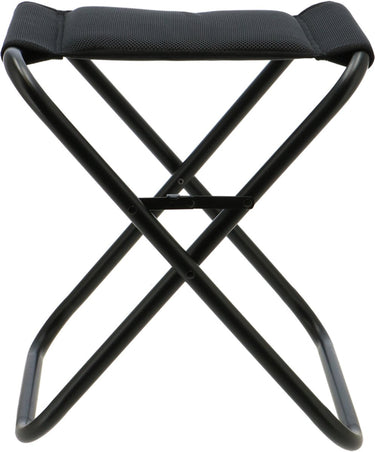 Travellife barletta campingkruk zwart - ventilerend en sneldrogend 2d mesh - inclusief inklapbeveiliging