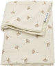Meyco baby ginkgo wiegdeken - pre-washed hydrofiel - soft sand - 75x100cm - 1.5 tog