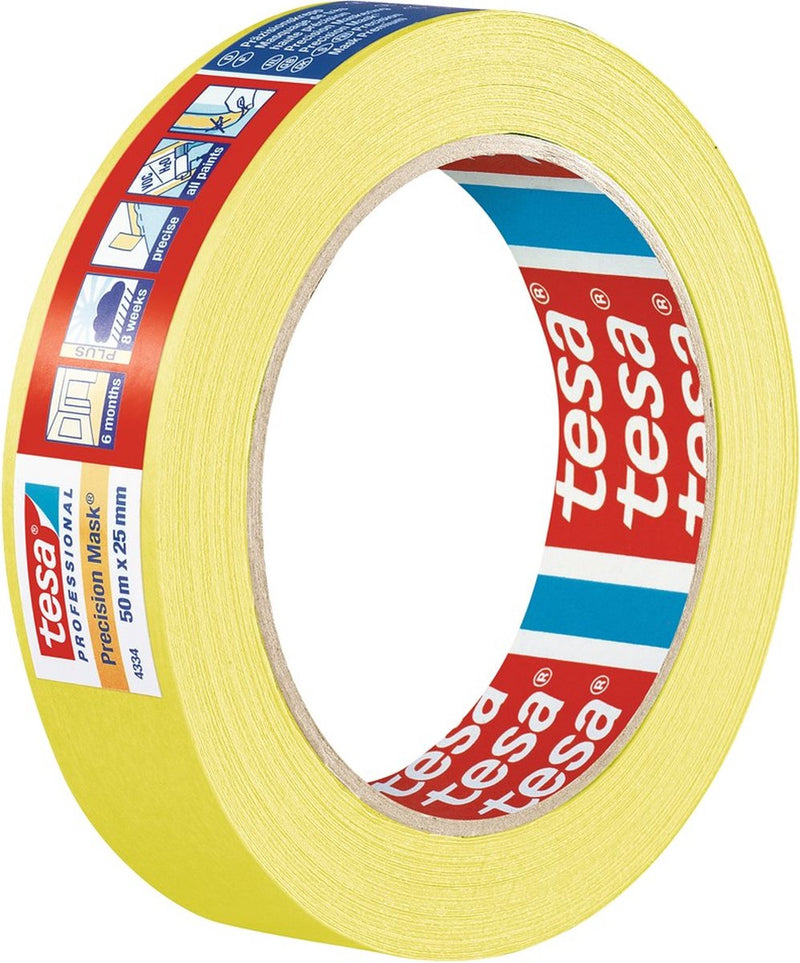 Afbeelding laden in galerijviewer, Tesa professional tesa precision 04334-00003-00 maskeertape präzisionskrepp geel (l x b) 50 m x 38 mm 1 stuk(s)
