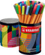 Stabilo point 88 arty fineliners in metalen rond etui - 45dlg.