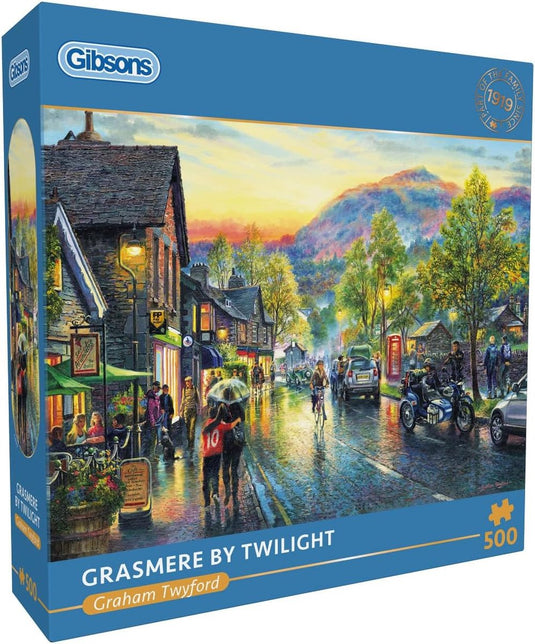 Gibsons - grasmere in schemering ( grasmere by twilight ) - graham twyford - 500 stukjes - 48×34cm - legpuzzel voor volwassenen