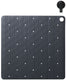 Sealskin ribb - antislip douchemat 55x55 cm - antraciet - inclusief zwarte haak