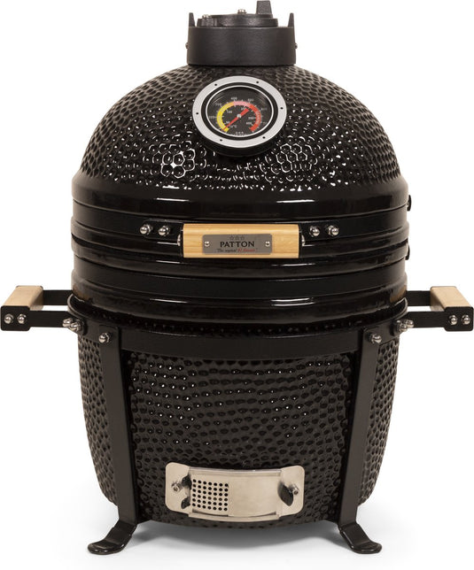 Patton premium kamado 15 table chef - medium - ø33,5 cm - zwart