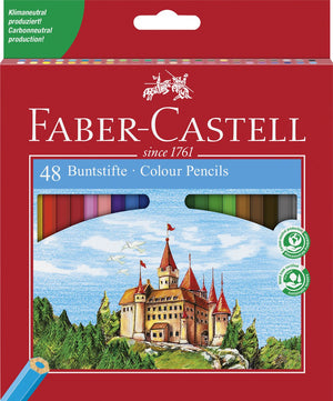 Faber-castell kleurpotloden kleurenassortiment 48 stuks