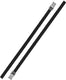 Proplus bindriemen met metalen gesp - 18 mm x 200 cm - zwart - set van 2