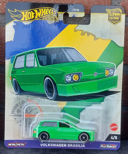 Hot wheels hrv82 car culture volkswagen brasilia world tour speelgoedvoertuig
