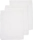 Meyco baby uni washandjes - 3-pack - hydrofiel - white - 20x17cm